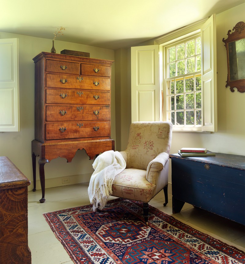 restored farmhouse with period furniture